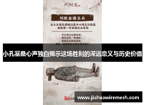 小孔塞桑心声独白揭示这场胜利的深远意义与历史价值